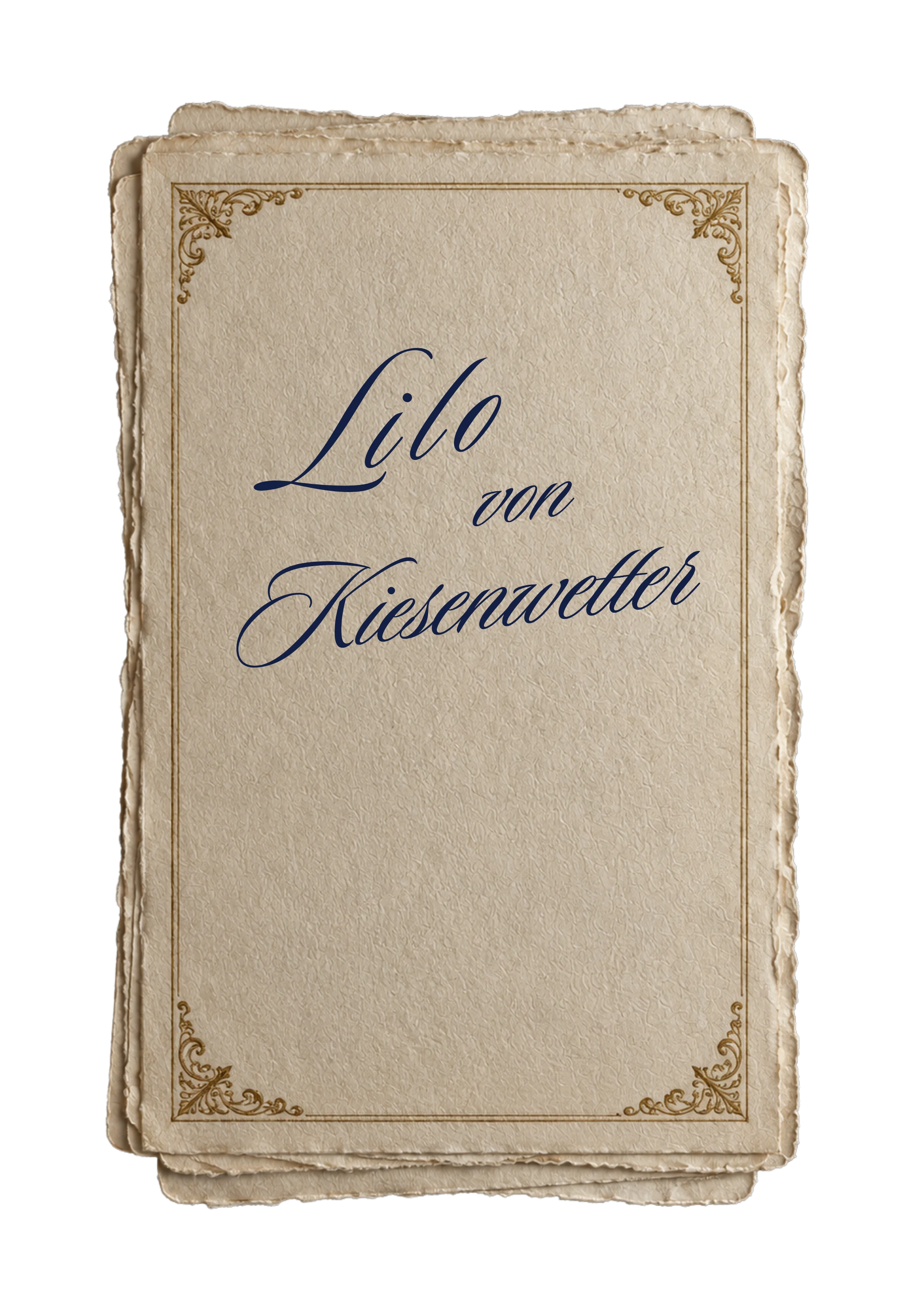 Brief von Lilo von Kiesenwetter